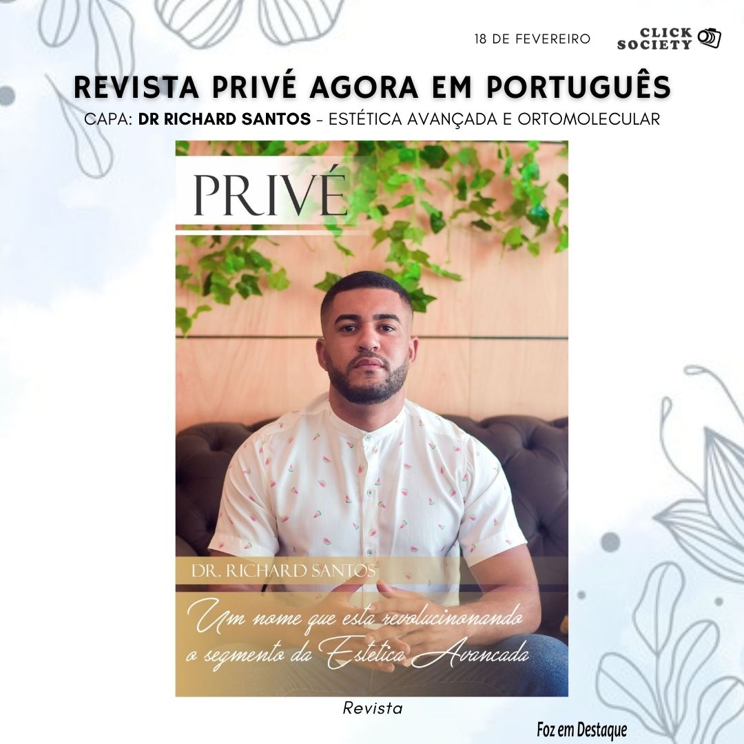 A SAÚDE IDEAL CENTRO DE ESTÉTICA E SAÚDE É CAPA DA REVISTA PRIVÉ 02-18 click privé 1