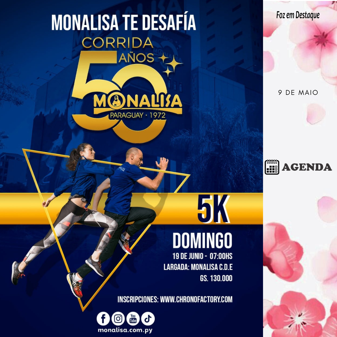 MONALISA lança CORRIDA DE RUA comemorativa aos seus 50 anos 9 DE MAIO (2)