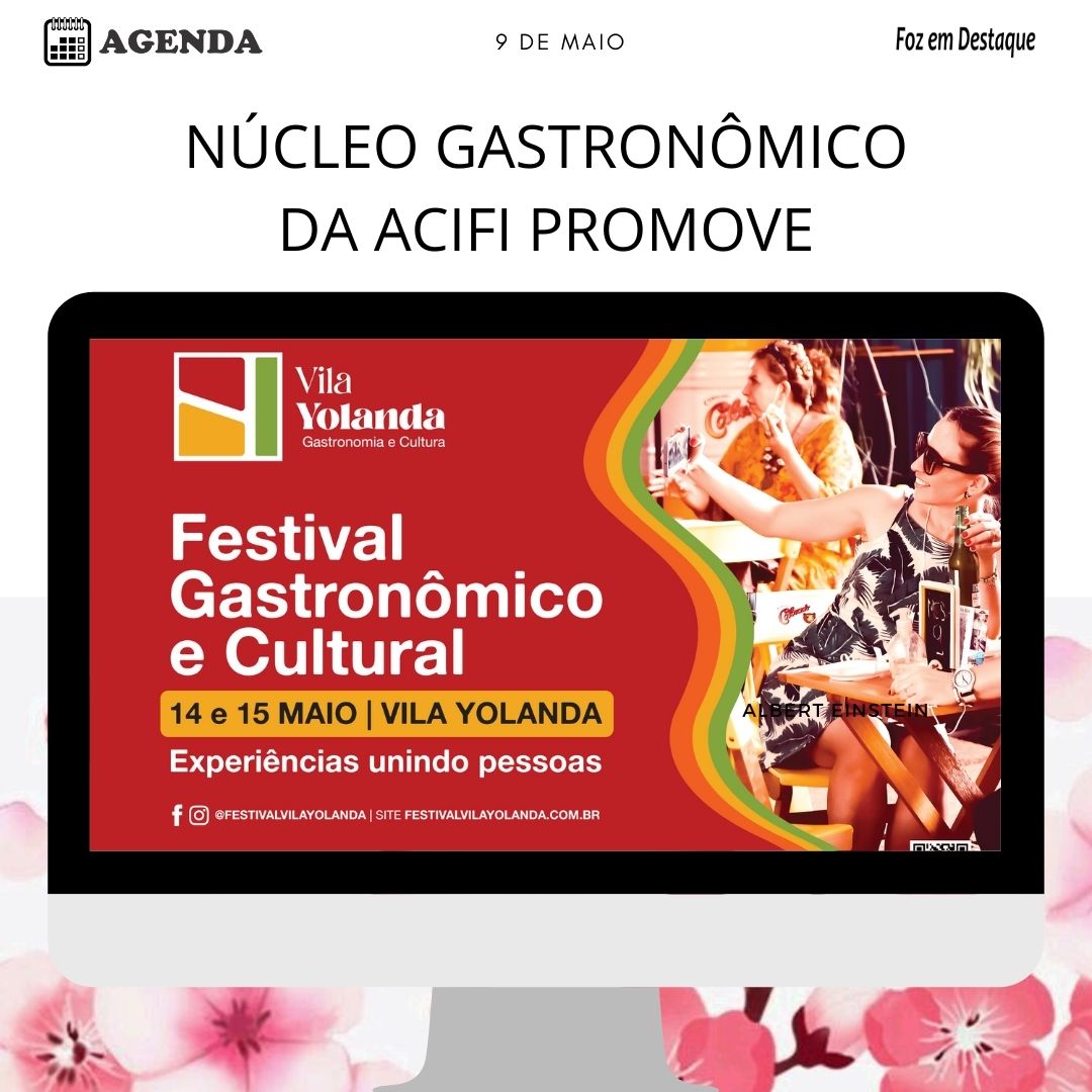 FIM DE SEMANA: Festival Gastronômico e Cultural da Vila Yolanda tem palestras, workshops e shows musicais 9 DE MAIO