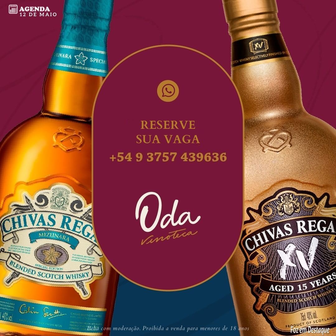 DEGUSTAÇÃO IMPERDÍVEL DE CHIVAS NA ODA VINOTECA agenda-oda-3