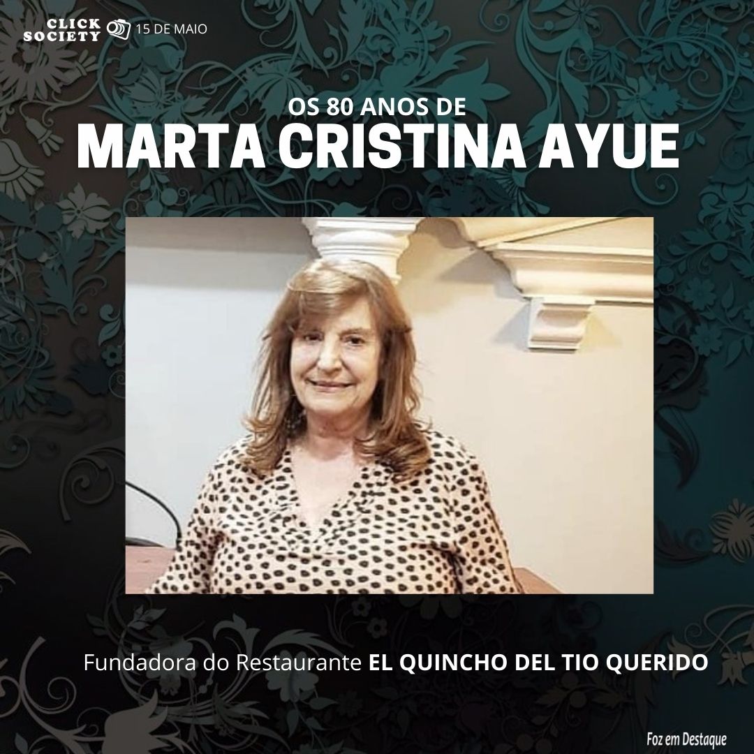 Os 80 anos de MARTA CRISTINA AYUE, fundadora do Restaurante EL QUINCHO DEL TIO QUERIDO click-1-blog