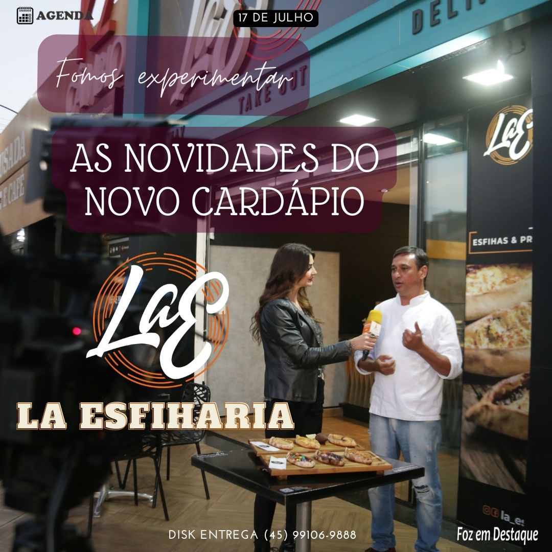 NOVO CARDÁPIO DA LA ESFIHARIA CARDÁPIO LA ESFIHARIA