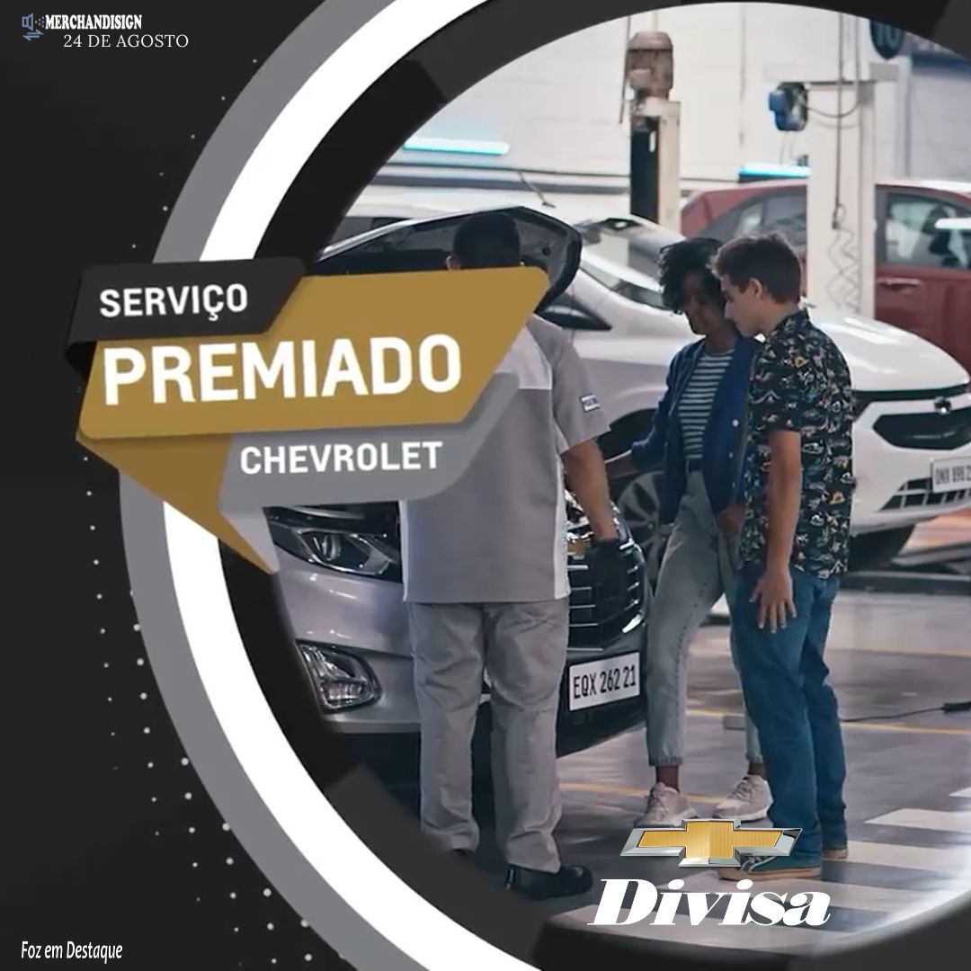 PROMOÇÃO SERVIÇO PREMIADO CHEVROLET merchan-divisa
