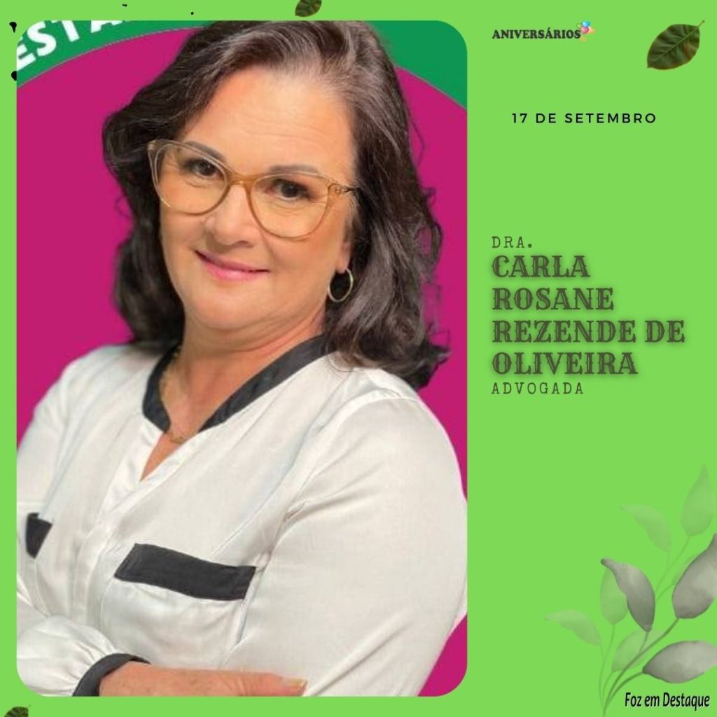 Aniversários 17 de Setembro - Carla Rosane Rezende de Oliveria