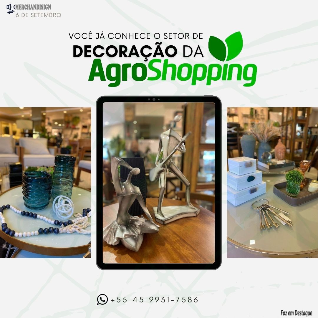 CONHEÇA O SETOR DE DECORAÇÃO DA AGROSHOPPING merchan-agro