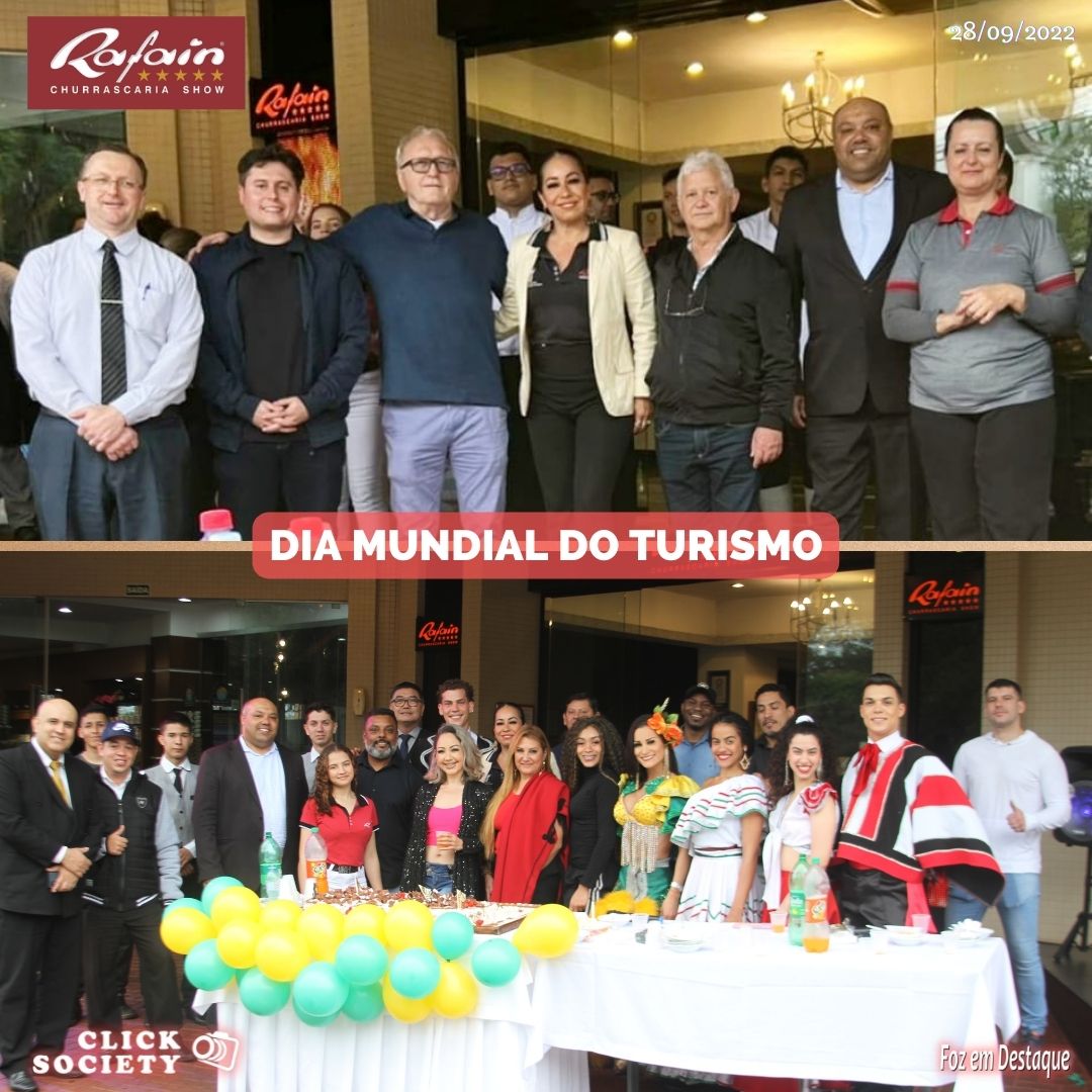 RAFAIN CHURRASCARIA SHOW COMEMORA DIA MUNDIAL DO TURISMO RAFAIN CHURRASCARIA SHOW COMEMORA DIA MUNDIAL DO TURISMO