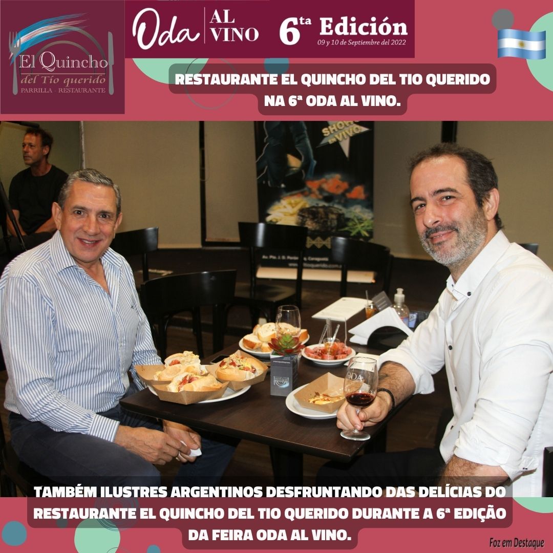 EL QUINCHO DEL TIO QUERIDO NA ODA AL VINO - JUSTO OCARANZA E NELSON ALVAREZ - DUTY FREE SHOP PUERTO IGUAZU