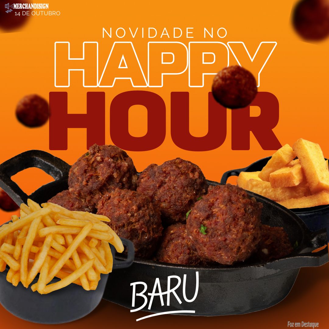 NOVIDADE NO HAPPY HOUR merchan - baru