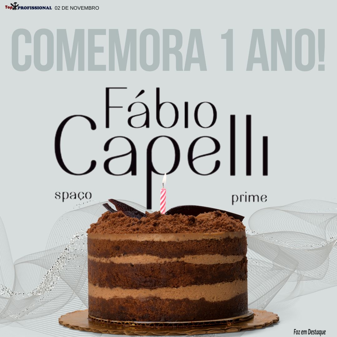 SPAÇO FABIO CAPELLI COMEMORA 1 ANO! top-prof-capelli
