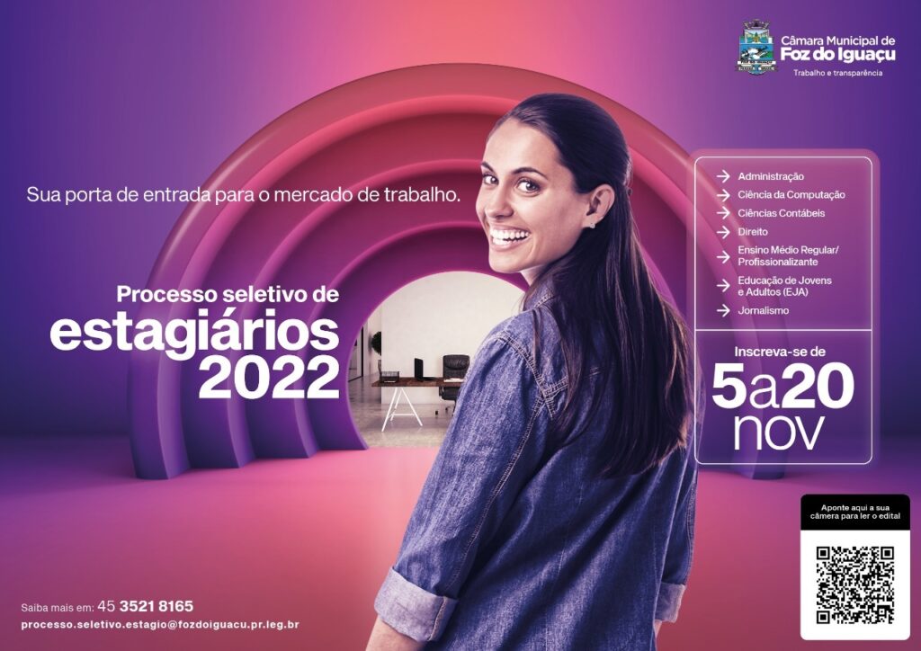 CÂMARA VEREADOES FOZ ESTÁGIOS