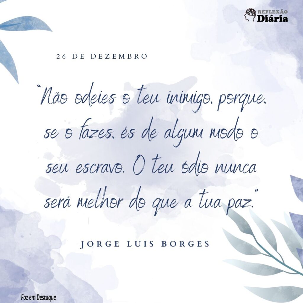 Reflexão Diária: 26 de Dezembro