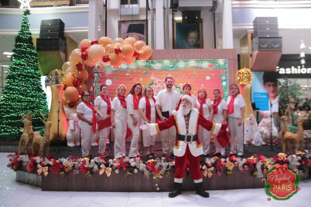 NATAL CORAIS SHOPPING PARIS - Coral Canto em Canto no Paraguai com Papai Noelo