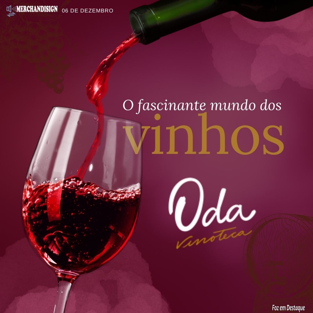 O FASCINANTE MUNDO DOS VINHOS merchan - oda 1