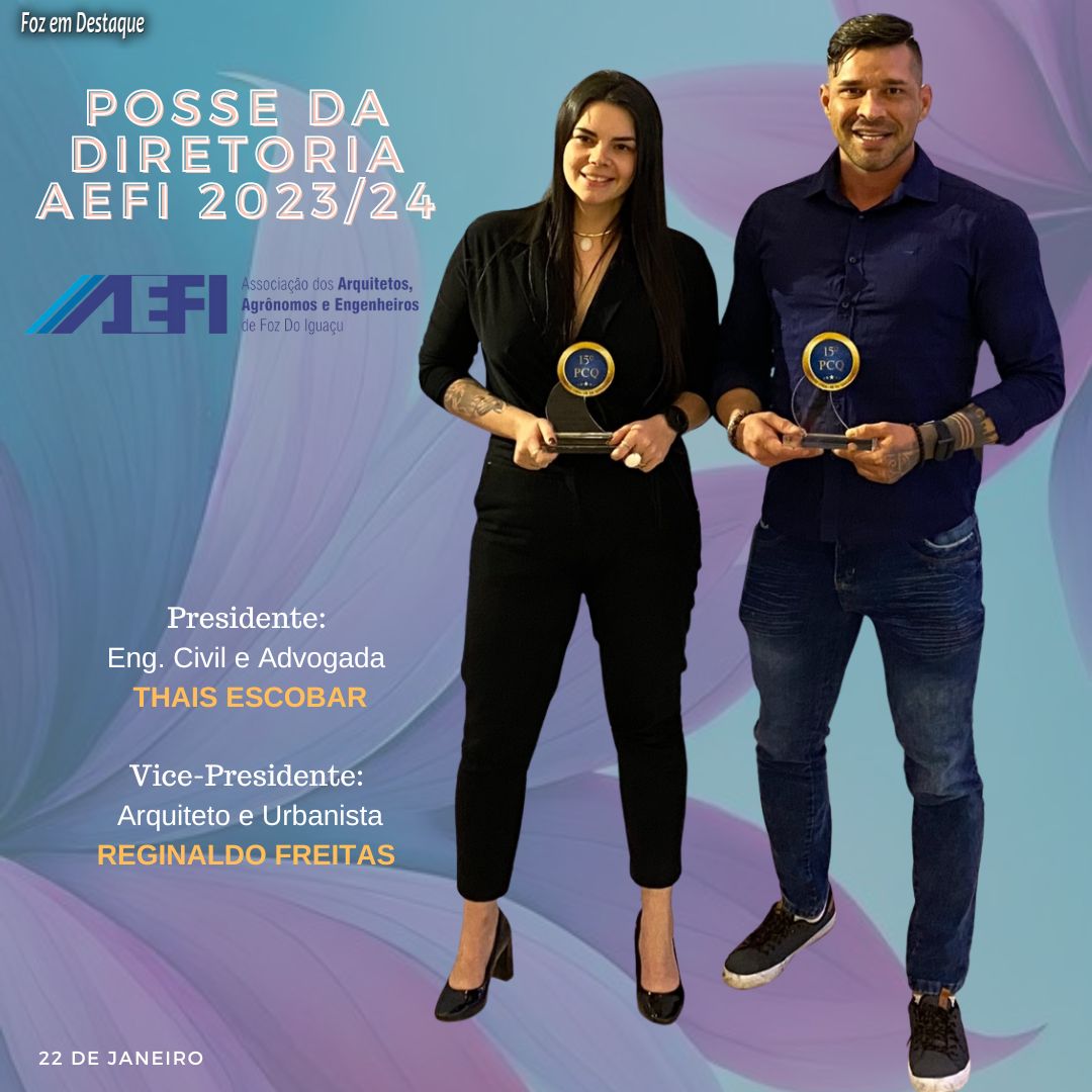 AEFI DARÁ POSSE À DIRETORIA 2023-2024