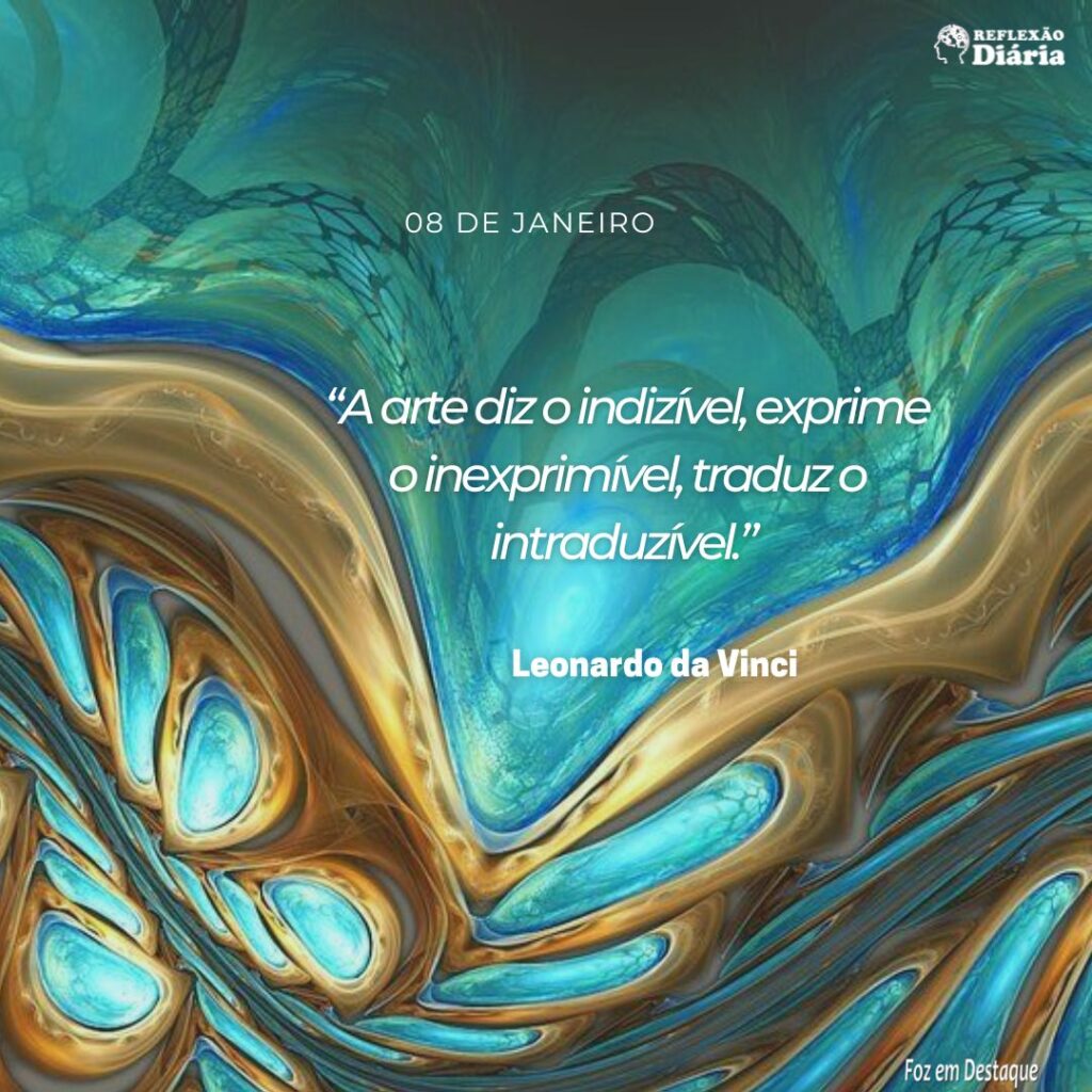 08 de Janeiro Reflexão Diária: Leonardo da Vinci