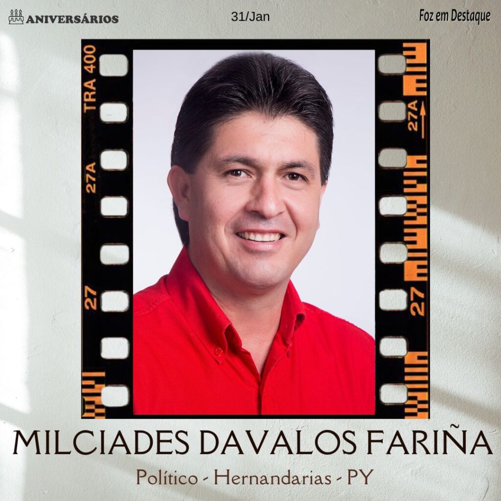 Aniversários 31 de Janeiro 2023 MILCIADES DAVALOS FARINA