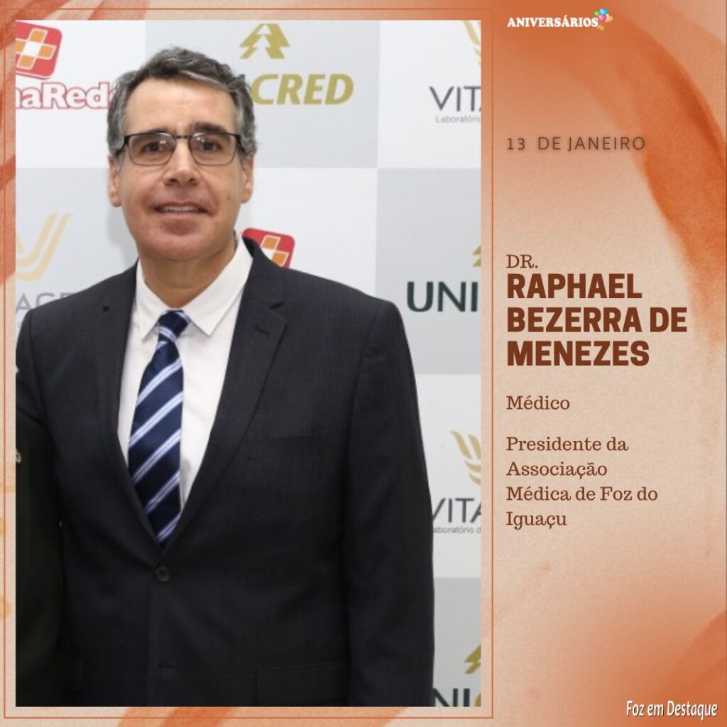 Aniversários 13 de Janeiro- Raphael Bezerra de Menezes