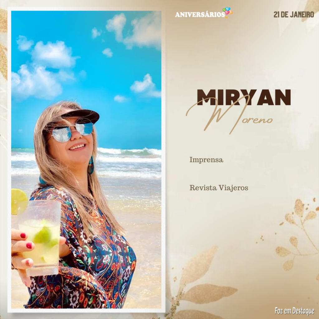 Miryan Moreno - Revista Viajero - Aniversário