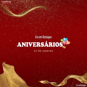 Aniversários 02 de Janeiro