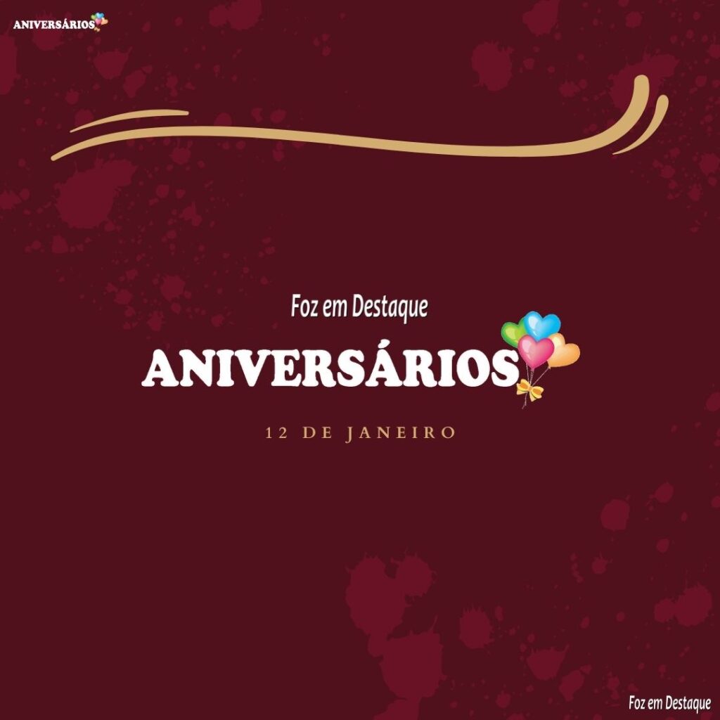 Aniversários 12 de Janeiro