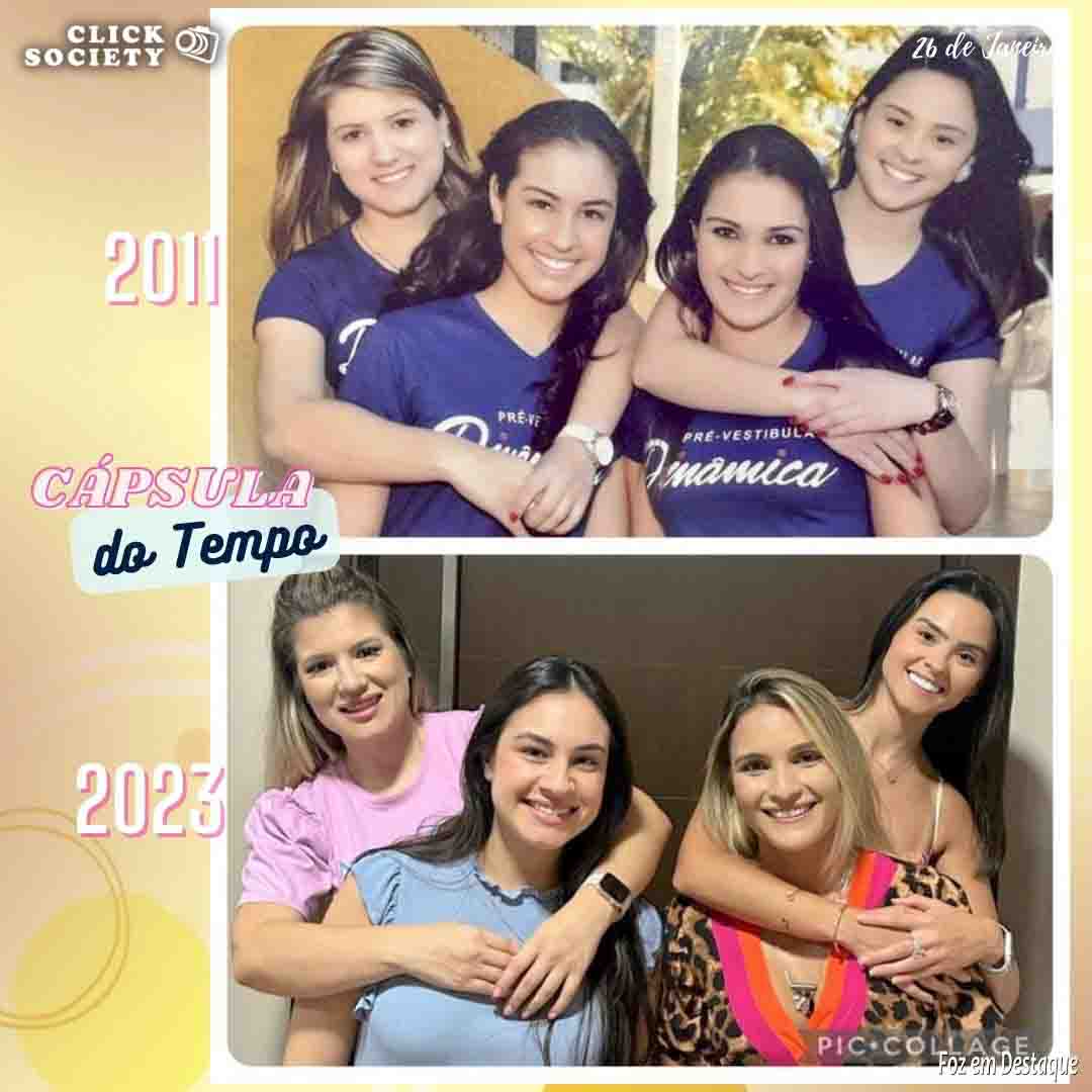 CÁPSULA DO TEMPO Gera emoção durante reencontro de amigas THAISA DIB, MARIANA MARQUES, GABRIELA ROTH e JULIANA TROGLIO ANDRESSA CESTARI e CAMILA BECKHAUSER ANDREA DIB capsula do tempo