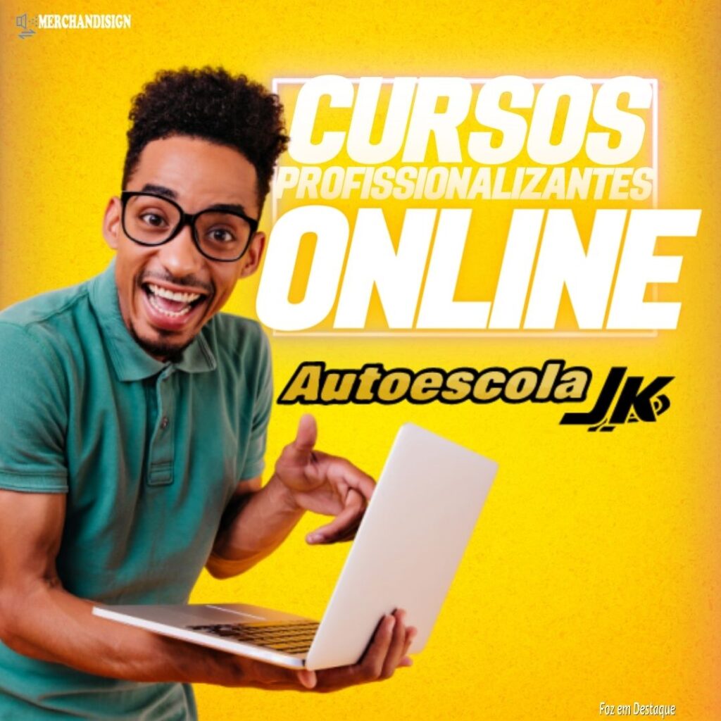 Cursos profissionalizantes online na Autoescola JK