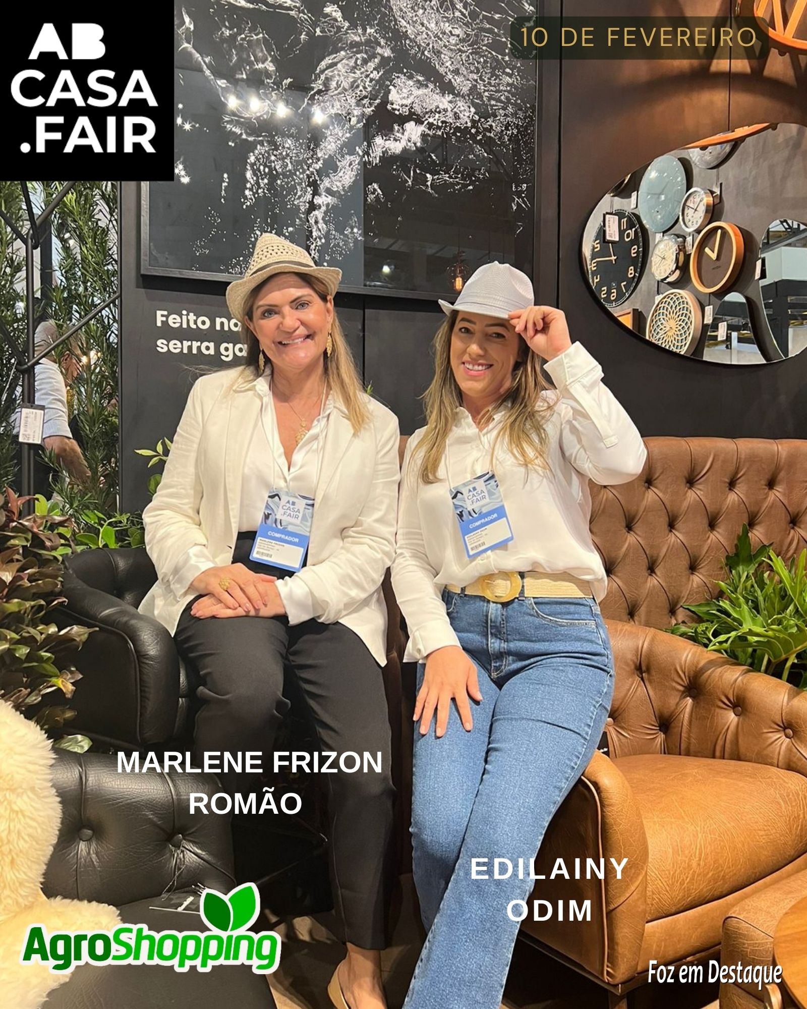 MARLENE & EDILAINY NA ABCasa Fair 2023 edilainy e marlene frizon romao