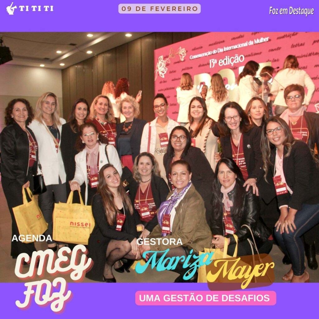 NOVA DIREÇÃO DA CMEG FOZ CAMARA DA MULHER EMPREENDENDODA E GESTORA DE NEGOCIOS FOZ Mariza Mayer e Maria Della