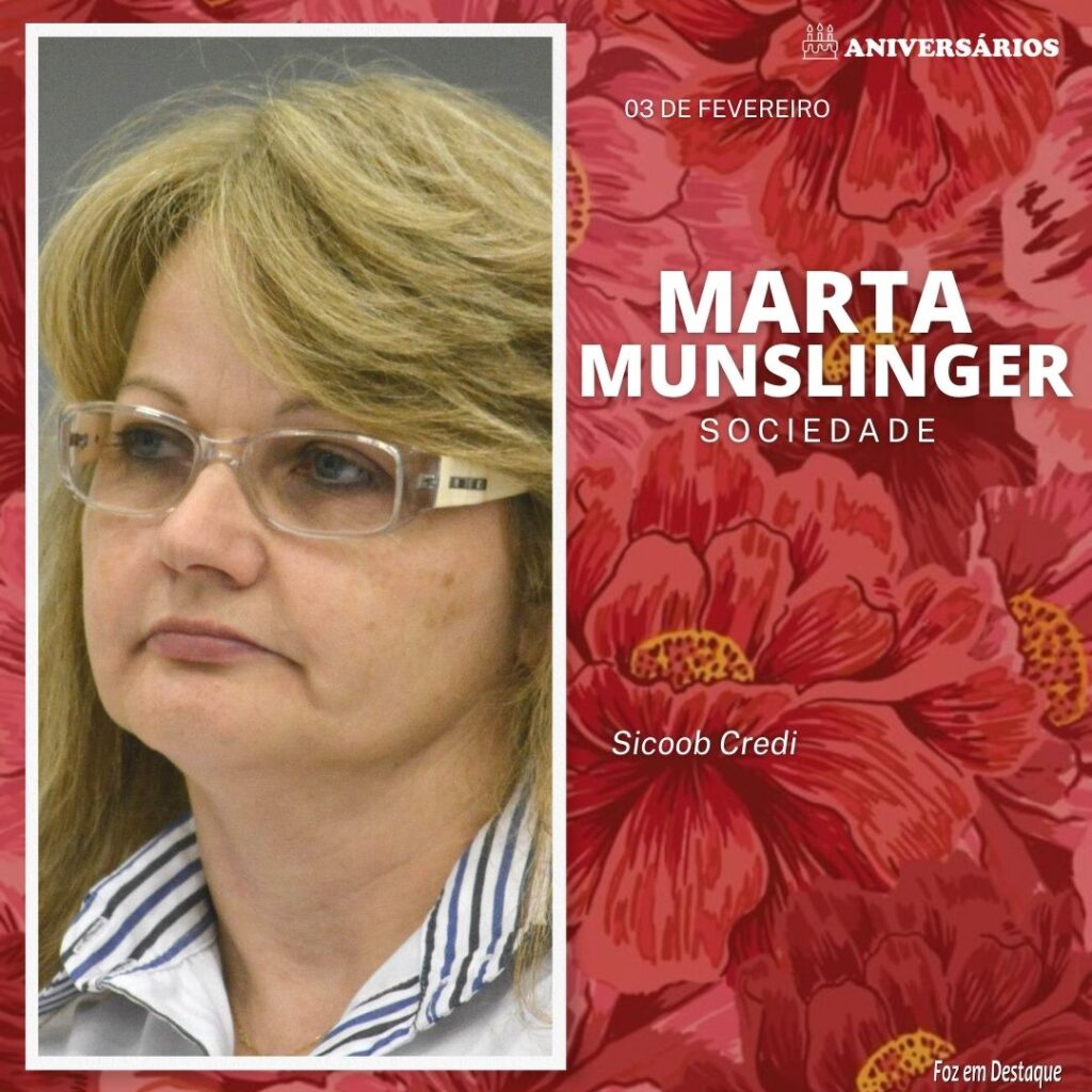 Marta Munslinger Aniversários 03 de Fevereiro