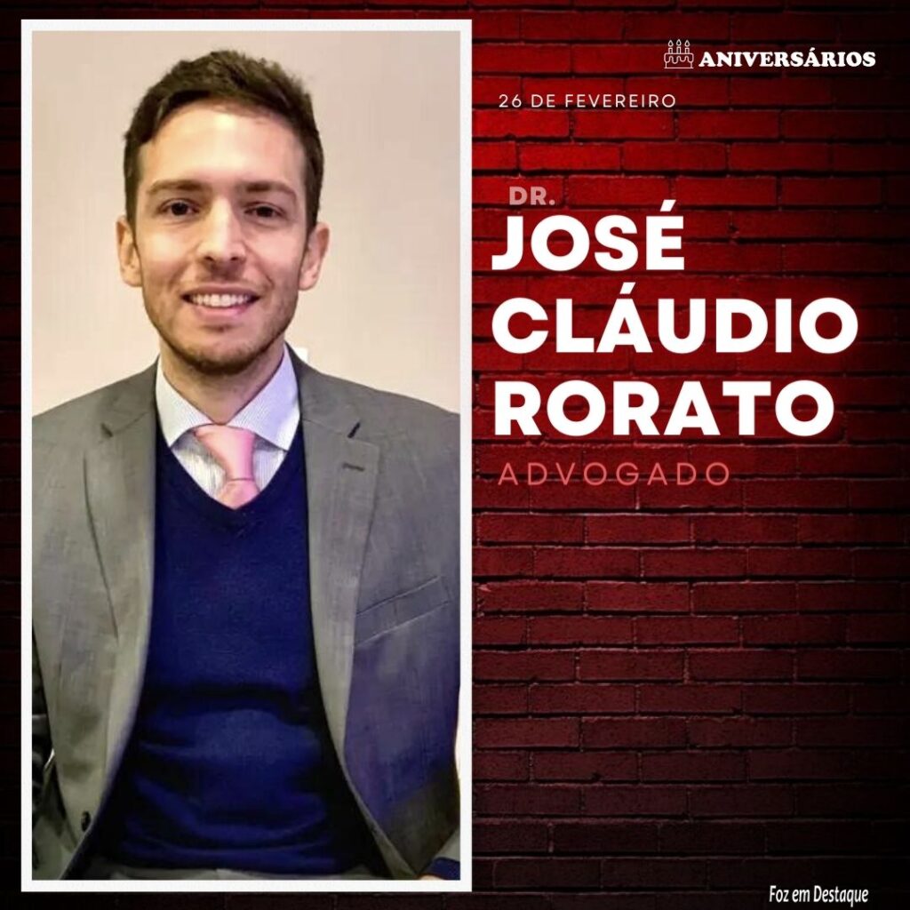 José Cláudio Rorato Aniversários 26 de Fevereiro