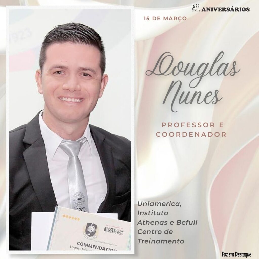 Douglas Nunes  Aniversários 15 de Março