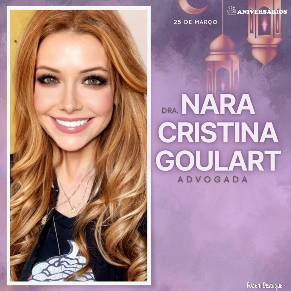 Nara Cristina Goulart Aniversários 25 de Março