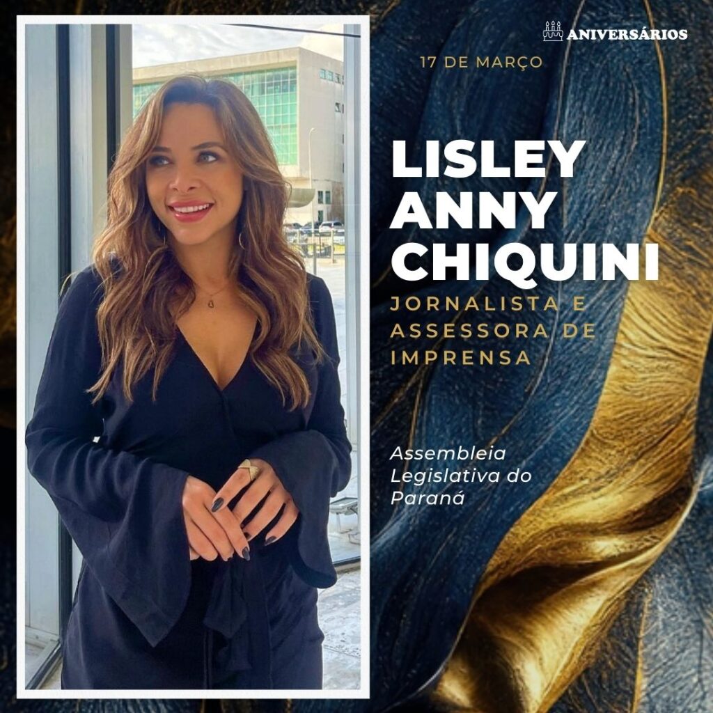 Lisley Anny Chiquini Aniversários 17 de Março