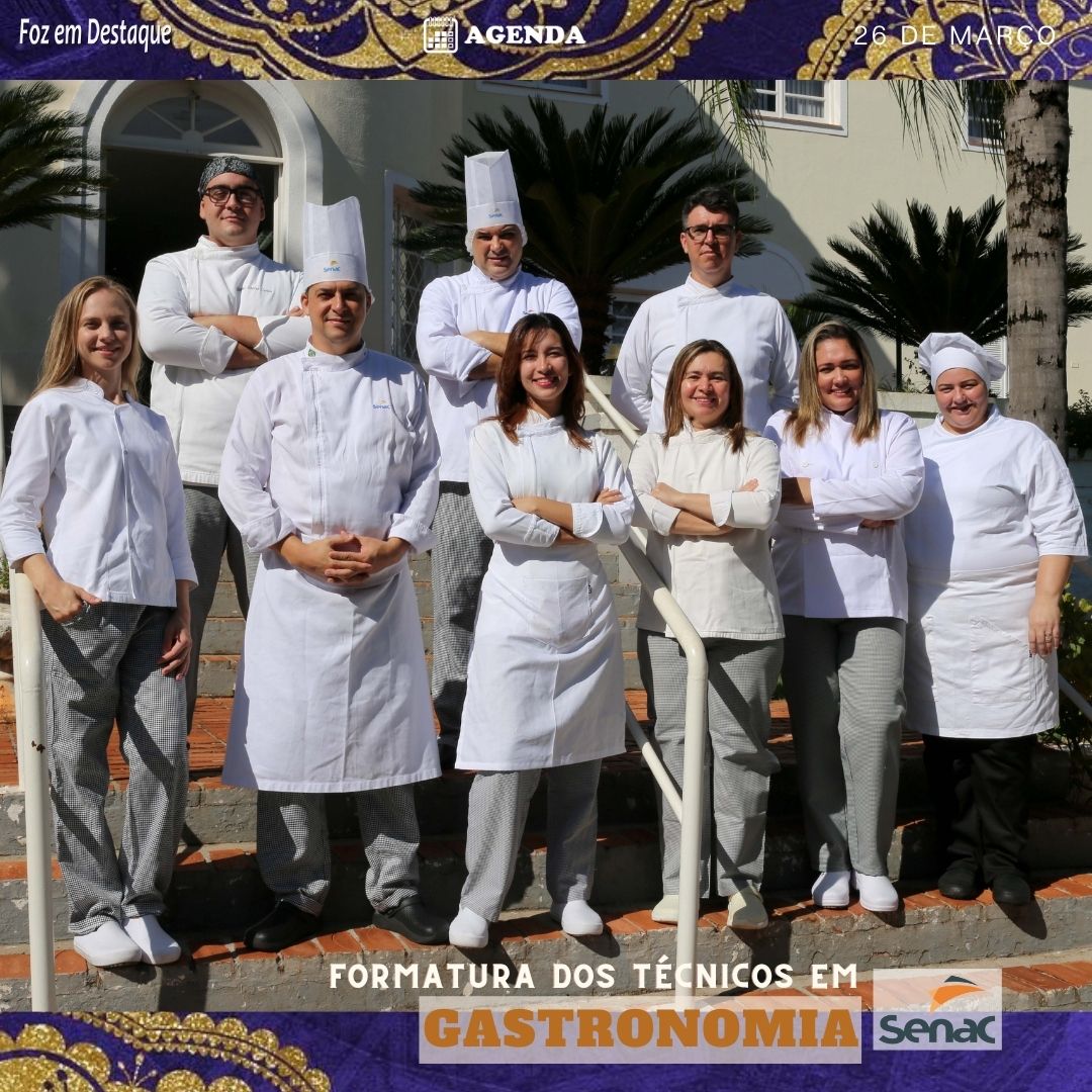 JANTAR-SHOW DE FORMATURA DO CURSO TÉCNICO EM GASTRONOMIA DO SENAC FOZ 2023 JANTAR-SHOW DE FORMATURA DO CURSO TÉCNICO EM GASTRONOMIA DO SENAC FOZ 2023