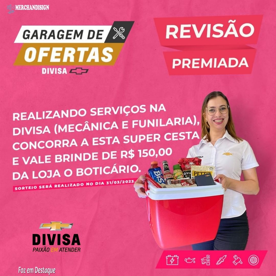 Revisão Premiada Divisa Mês da Mulher merchan-divisa
