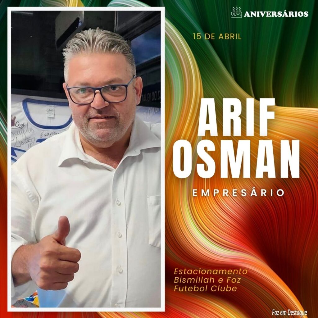 Arif Osman Aniversários 15 de Abril