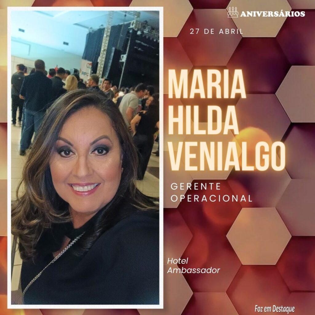 Maria Hilda Venialgo Aniversários 27 de Abri