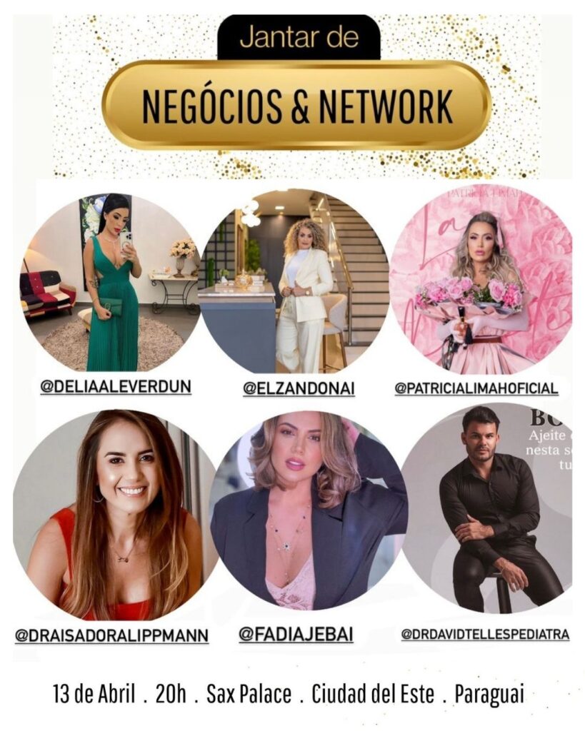 Dr. DAVID WILKERSON, FÁDIA JEBAI, Dra. ISADORA LIPPMANN, DELIA ALE VERDUN ,
ELZA ZANDONAI,
PATRÍCIA LIMAH