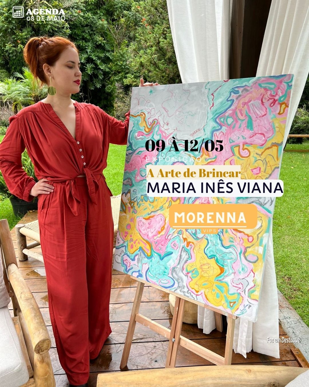 MORENNA VIPS traz EXPOSIÇÃO "A ARTE DE BRINCAR", com a artista plástica MARIA INÊS VIANA 1