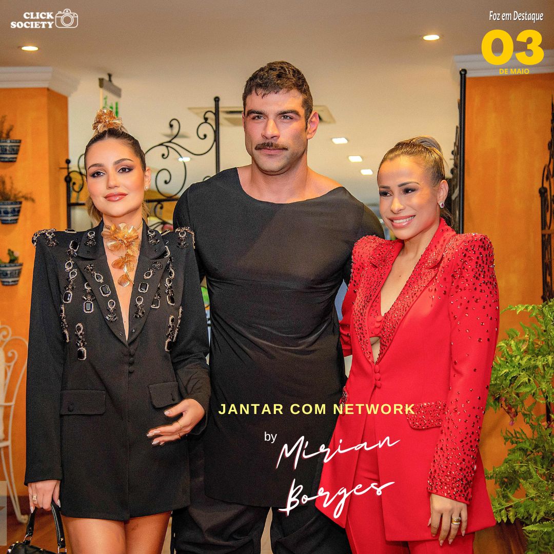 Jantar com Network by Mírian Borges - com Rafa Carneiro e Isabela Simões a empresária MÍRIAN BORGES reuniu um seleto grupo de empresários da região trinacional no SAX Palace.