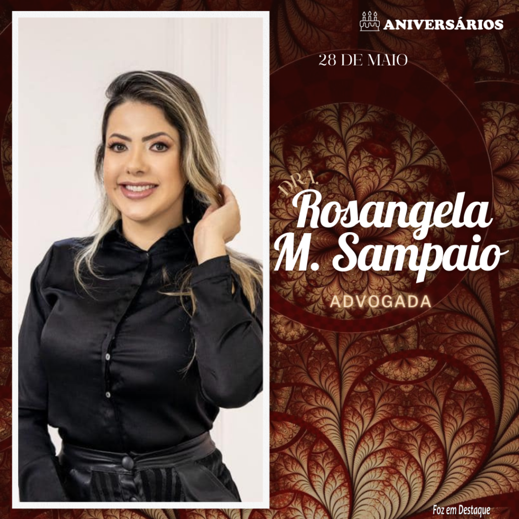 Rosangela M. Sampaio 28 de maio