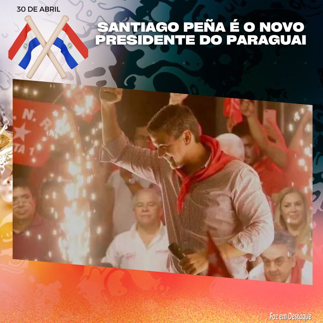 Santiago Peña Palacios é eleito presidente do Paraguai 30-abril-post