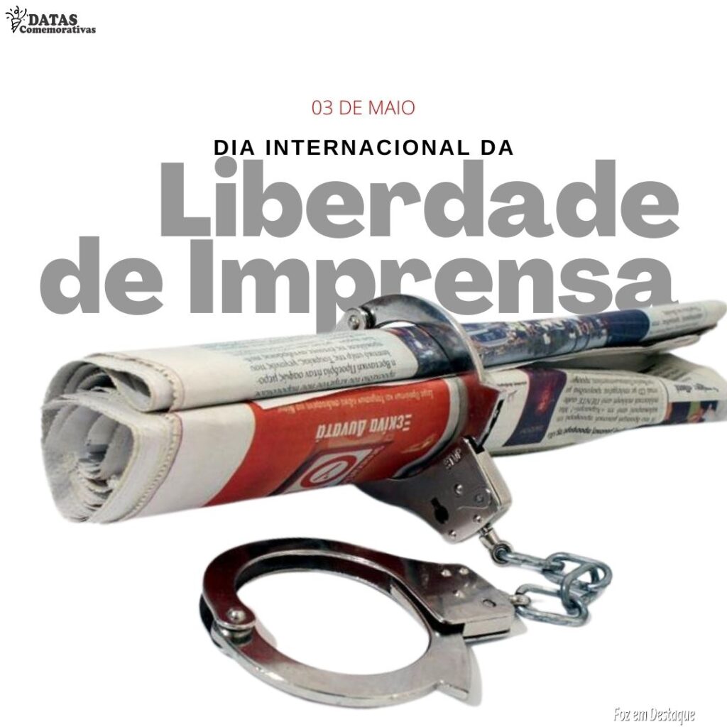 Datas Comemorativas 03 de Maio 23 liberdade de Imprensa