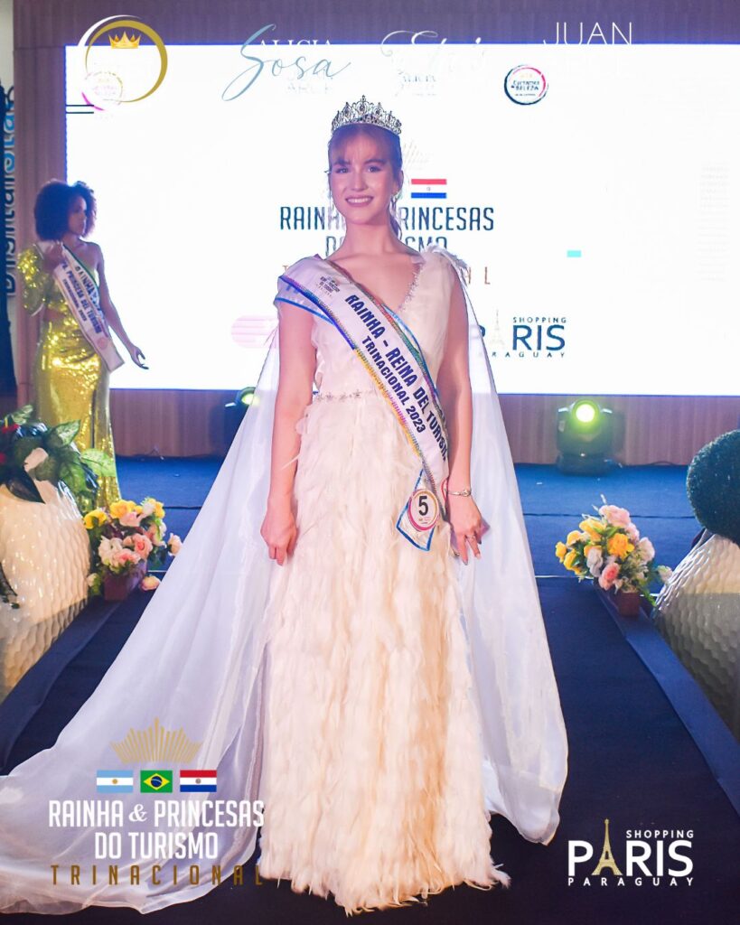 RAINHA REINA DO TURISMO TRINACIONAL LAURA CUNA, CERTAMES DE BELEZA FOZ EM DESTAQUE