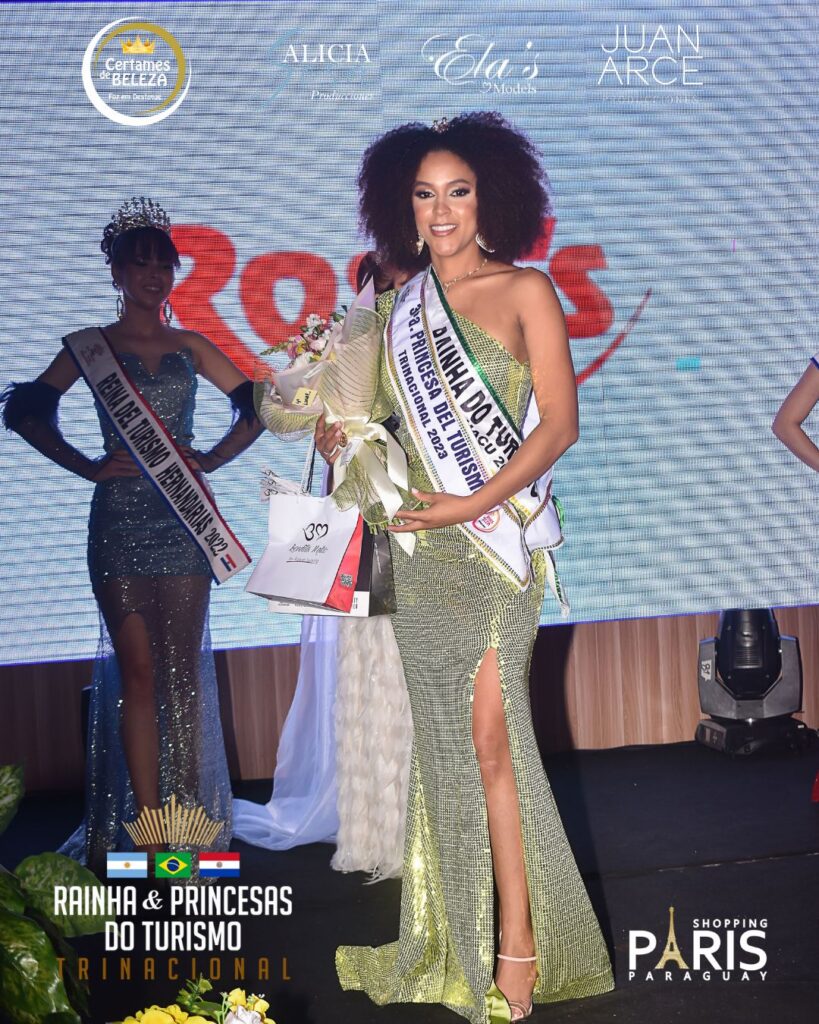 RAINHA REINA DO TURISMO TRINACIONAL JESSICA DIAS, CERTAMES DE BELEZA FOZ EM DESTAQUE