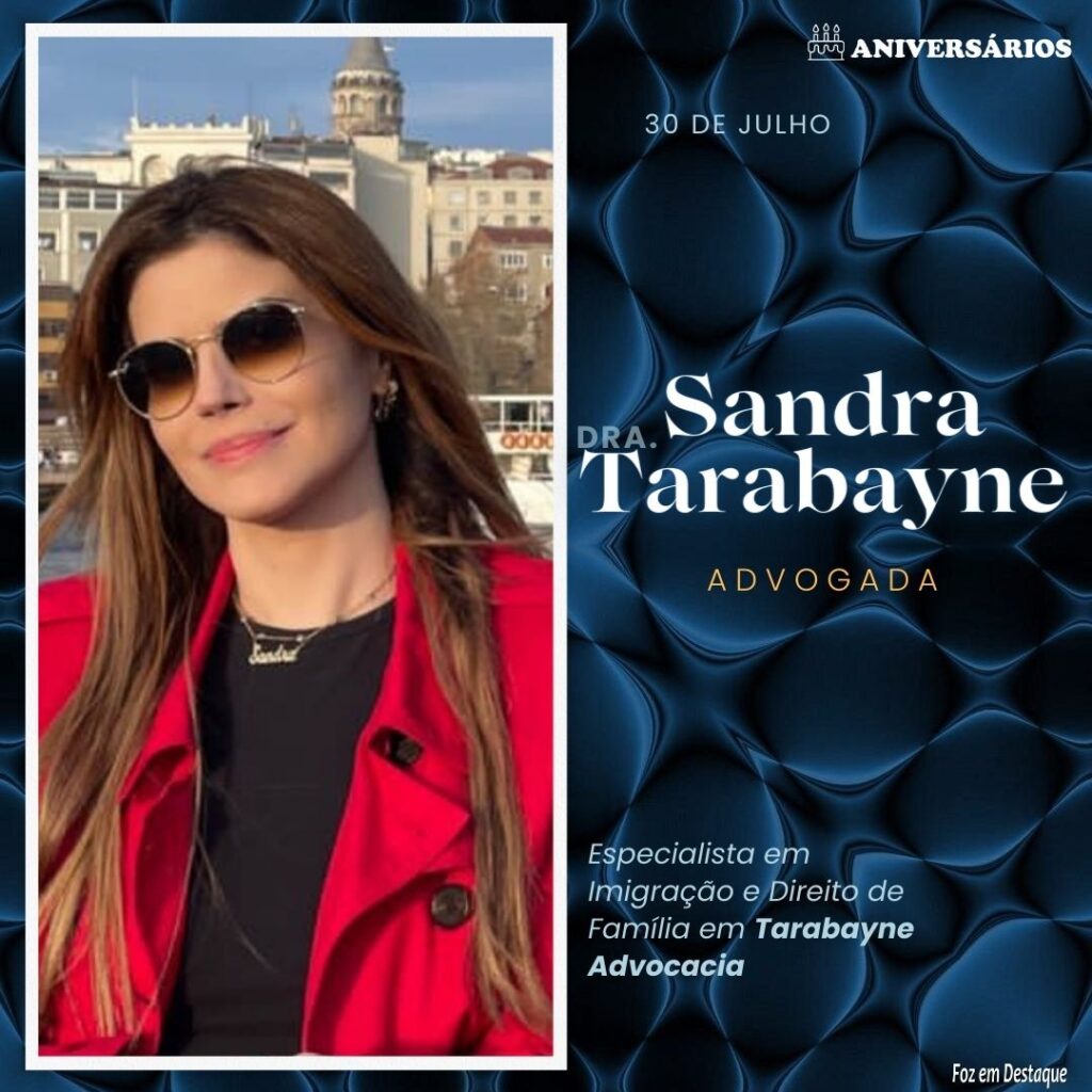 Sandra Tarabayne Aniversários 30 de Julho