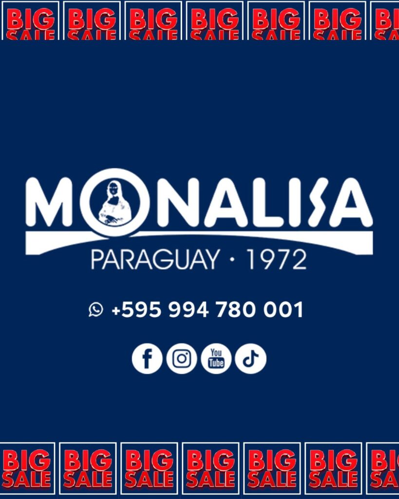 BIG SALE MONALISA PARAGUAI 2023 foz em destaque 51 anos desde 1972