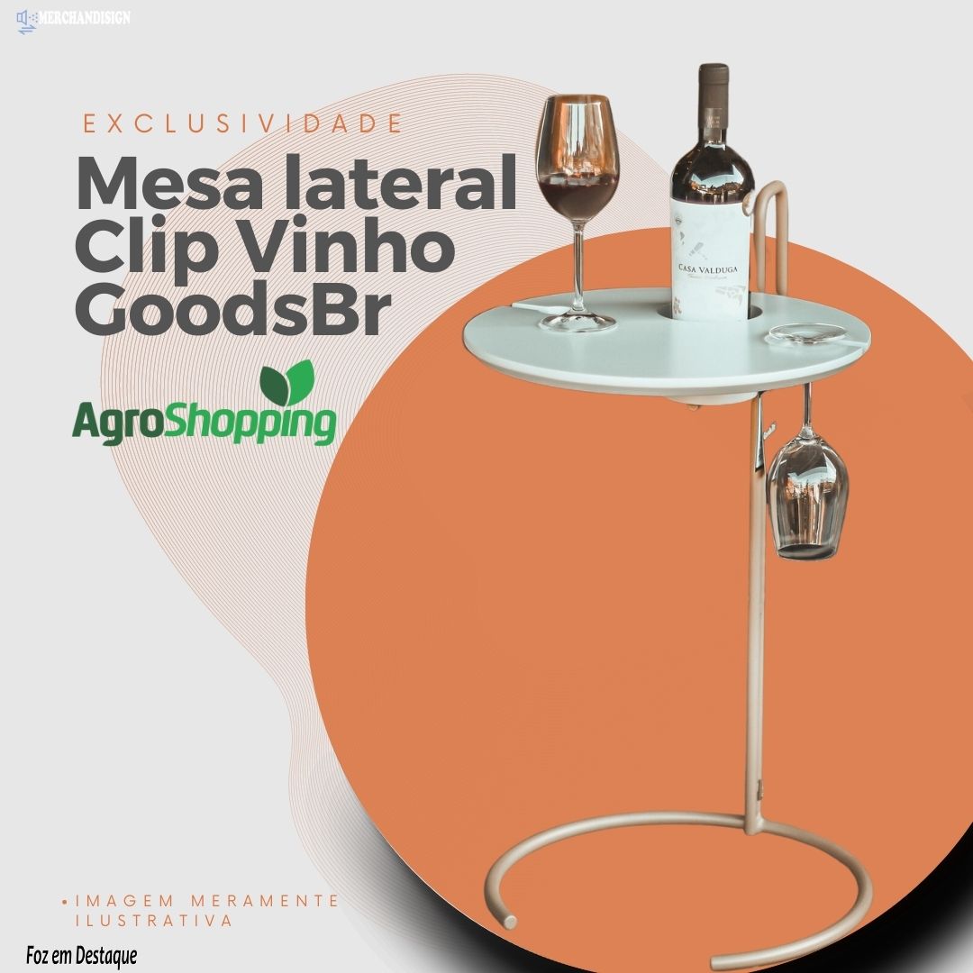 Mesa Clip Vinho Goods Br merchan - agro 1