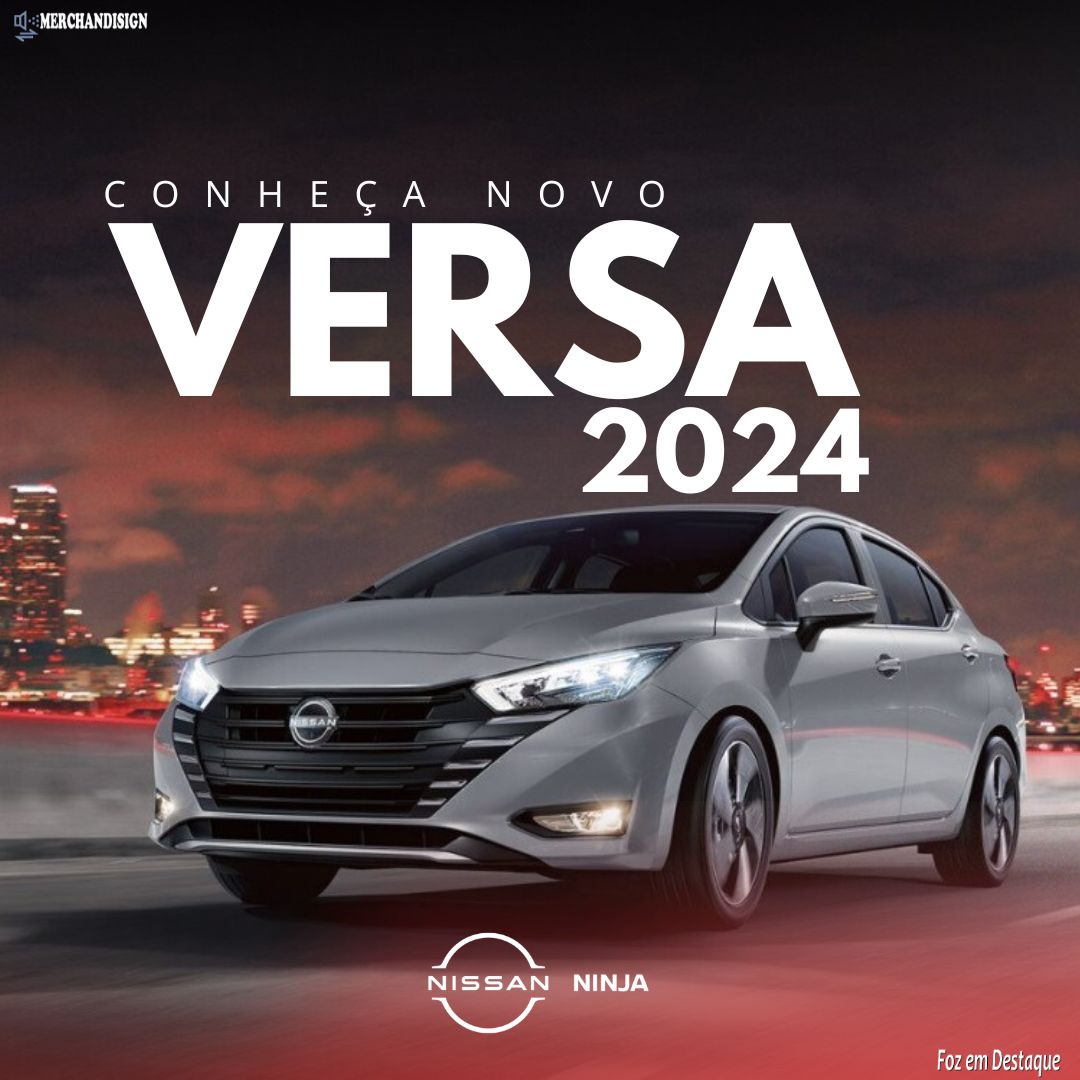Novo Versa 2024: O Sedã que desafia os seus conceitos merchan-nissan
