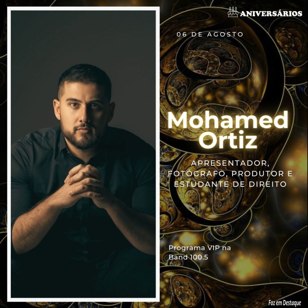 Mohamed Ortiz Aniversários 06 de Agosto